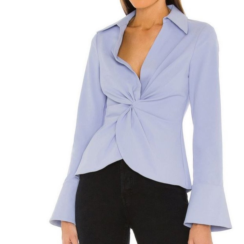 Cinq a Sept McKenna Blouse Hydrangea XS Lilac